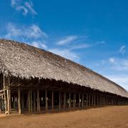 Lake Kutubu, traditional houseman